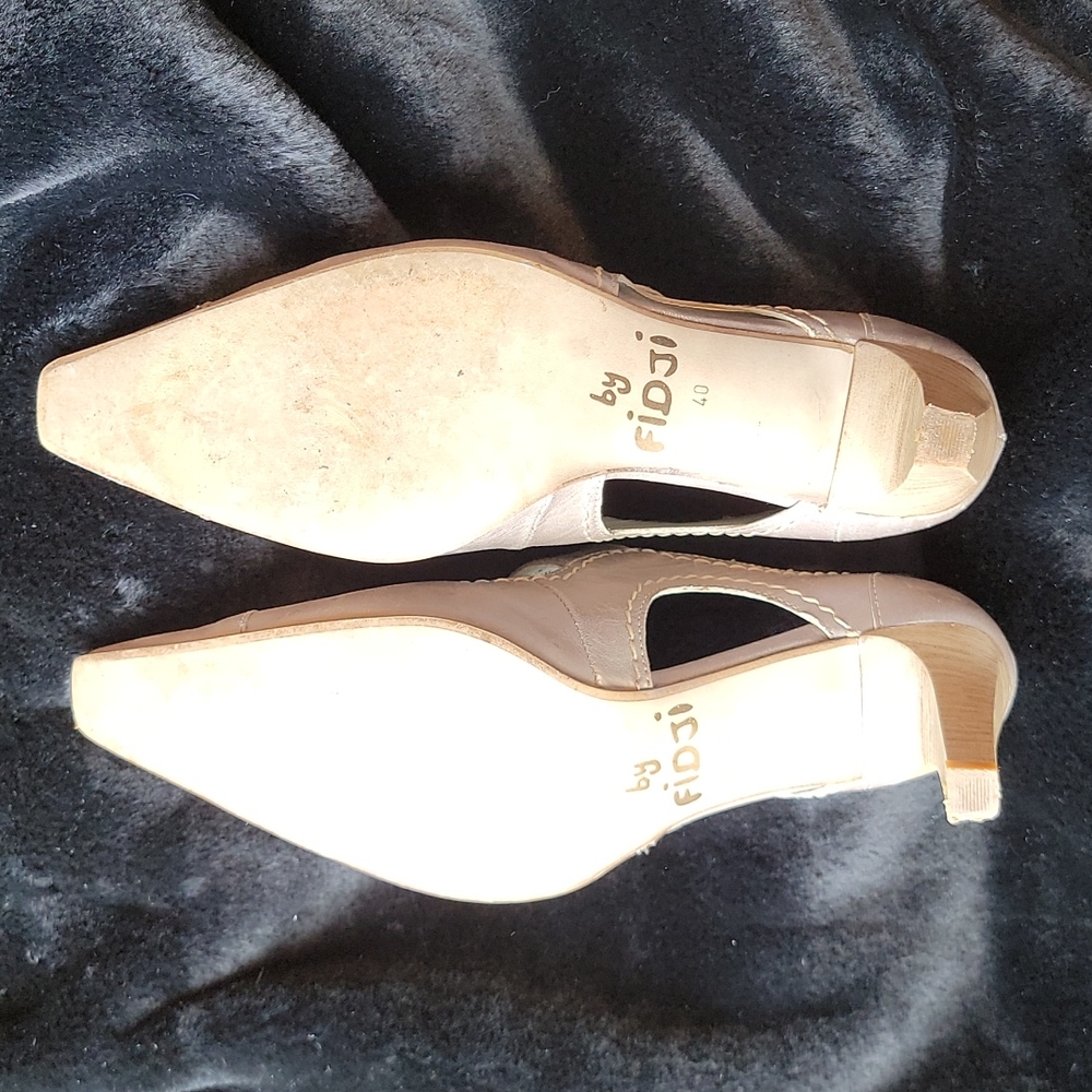 FIDJI B552-Grey Toupe Heels - Picture 5 of 10
